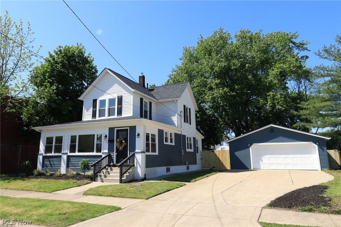 Restored and completely renovated Colonial You won't want to miss out on this outstanding move in ready home. The property features are breath taking, front entrance welcomes you into 3 season morning room, with additional entry into the spacious 1st floor with an abundance of natural lighting. May it be entertaining in the Living Room, or a formal dinner in the dining room with a window seat, this is the floor plan your looking for as well a complete new eat in kitchen featuring all new stainless steal appliances ample cabinetry, pantry and granite counters the work space is there. Traffic master laminate throughout the 1st floor makes for low maintenance and more time to enjoy this double wide lot with a new stockade fence, enjoy evenings on the back deck and loads of privacy includes a 2 1/2 car det with concrete double wide drive, 3 bedroom, 1st floor full bath, 2nd story full bath Improvements, include kitchen cabinets, granite counters, furnace, A/C, H20, vinyl tilt in windows for easy cleaning, new carpet, all new exterior doors, new roof house and garage, includes all new gutters house & garage,  new outlets, & light fixtures, electric panel & new electrical meter, new plumbing throughout all in 2026. Full walk out access basement with 2 additional storage rooms, plenty of storage for all your items. Landscaped front yard. Call the Mover's now! Down payment, Closing Costs Assistance available contact Listing Agent for details. Double lot 90 x 240