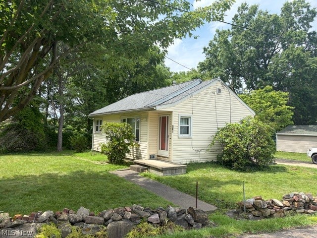 Affordable and easy to maintain, this ranch-style home offers practical living with 2 bedrooms, a full bath and a functional layout. The partially finished basement provides additional living or storage space and includes laundry hookup. Outside, you'll find a paved driveway for off-street parking and a storage shed. Recent updates include a newer roof and electrical panel, adding peace of mind for the next owner. A great opportunity for first-time buyers, downsizers, or investors.