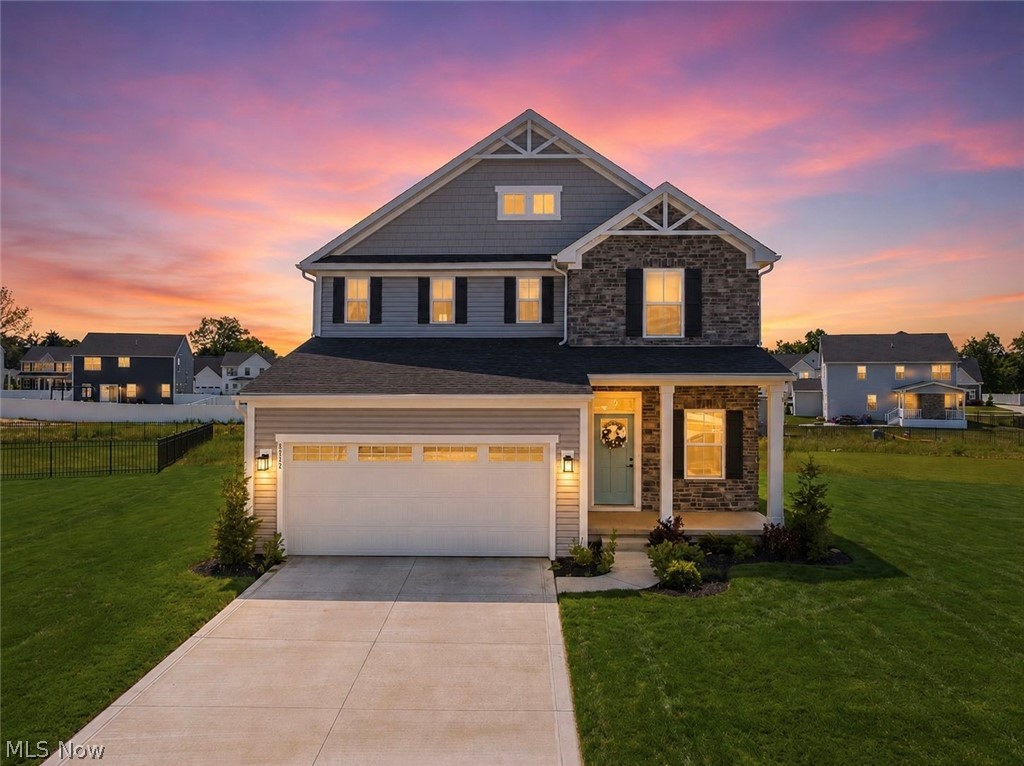 Built in 2025 and loaded with modern style, this stunning 4-bedroom, 3.5-bath home on a cul-de-sac, offers over 1,700 sq. ft. of thoughtfully designed living space, plus a partially finished basement that provides even more room to relax, entertain, or work from home.

From the moment you arrive, the curb appeal impresses with its striking stone façade, inviting front porch, and like-new condition throughout. Why wait months to build when you can move right into a home that’s barely a year old?

Inside, you’ll find an open-concept layout featuring luxury finishes, a bright and spacious living area, and a designer kitchen with white cabinetry, stainless steel appliances, an oversized island, and stylish black accents throughout.

Upstairs, the spacious bedrooms include a beautiful owner’s suite complete with a spa-inspired bath and walk-in closet. The partially finished basement offers endless possibilities for a media room, fitness area, playroom, or home office.

Modern, stylish, and truly move-in ready—this exceptional home delivers the benefits of new construction without the wait.