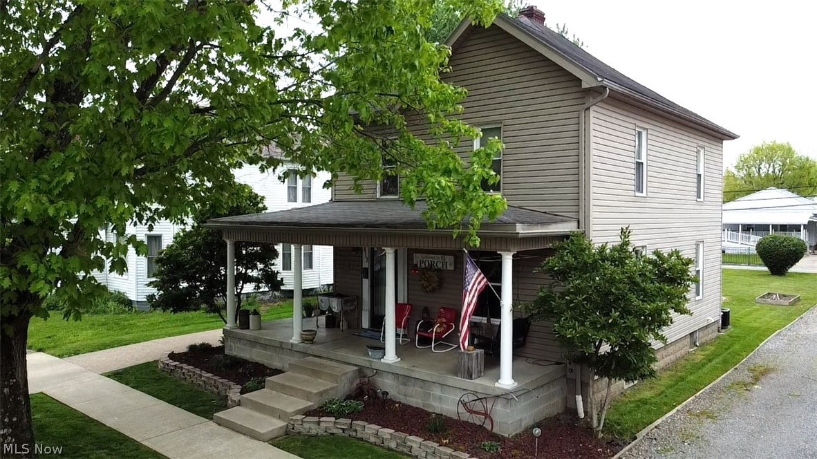 Welcome to 817 Walnut Street in Caldwell—set on one of the community’s most charming streets. This inviting two-story home offers timeless character, spacious living, and the kind of warmth that makes a house feel like home.
Inside, you’ll find beautiful original woodwork, including rich trim, classic doors, and built-ins that showcase the home’s historic charm. The main level features multiple living spaces, a decorative fireplace, and a bright, updated kitchen complete with a center island, great storage, and room to gather. Whether you need space to entertain, relax, or work from home, the flexible layout offers endless possibilities.
Upstairs, four comfortable bedrooms provide plenty of room for family, guests, or hobbies, along with a full bathroom full of classic appeal. A convenient half bath is located on the main floor.
Step outside to enjoy the wrap-around front porch—perfect for morning coffee or evening unwinding—and a private back patio ideal for cookouts or quiet nights at home. A detached one-car garage adds extra storage and everyday convenience.
With central heating and cooling, thoughtful updates, and preserved original details throughout, this beautifully maintained home is a rare opportunity to own a classic property in the heart of Caldwell.