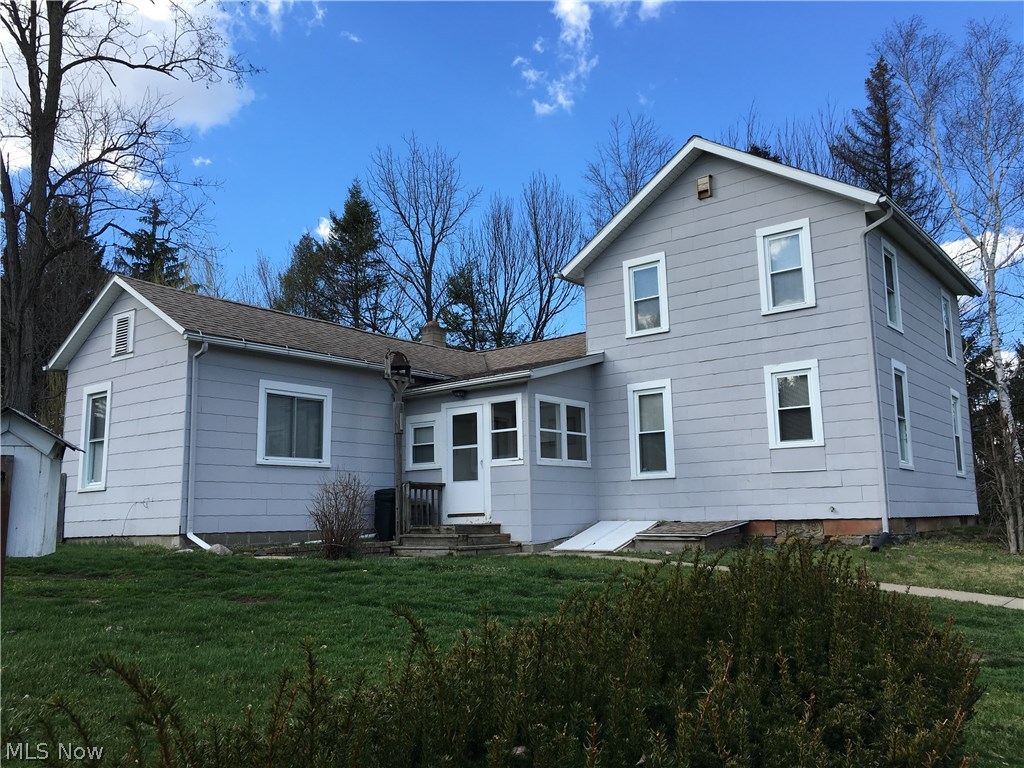 Rare find in Suffield Township 10.535 acres with mineral rights that transfer. Built in 2005 pole barn 32x24 steel-sided roof and siding with 4x6 posts and trusses 4' on center, half concrete floor has many options. Takeover where previous owners left off: Some updates include: 2003 Drywall Walls and Ceiling, 200 amp Electric, Updated Wiring and CPVC Plumbing, Blown Insulation Walls and Attics 2013, First Floor Laundry, Roof one-layer 2004, Pole Barn 12x15 2008, Hot Water Tank, Furnace & Air Conditioning (electric heat pump) 2009, Fenced Area 2009.  Enjoy gardening, hunting (handy deer stand), wildlife, 150 year old dogwood, chestnut and walnut trees, perennials, perfect-size weeping willow, and hand-tooled sandstone foundation.  Offering a first-floor bedroom, main bath 8x8 and laundry.  Nice half-bath upstairs with 2nd bedroom used as huge closet.  Sided 1.5-car garage 50 amp electric with 10x12 addition with concrete floor and shelving.  Enjoy the completely fenced backyard for private picnics, fire pit, deck, outbuildings include a chicken coup 12x15 concrete floor and electric, covered patio for wood storage, tool shed 6x10 with shelving, 3 security lights,  vinyl fascia and soffits,  expansion tank (2010), softener pump (2011), antique crystal chandelier, wood burner, crown molding, good storage areas to name a few. Well was cleaned with new line, foot pump, jet package and well seal.  Call for your private showing today.