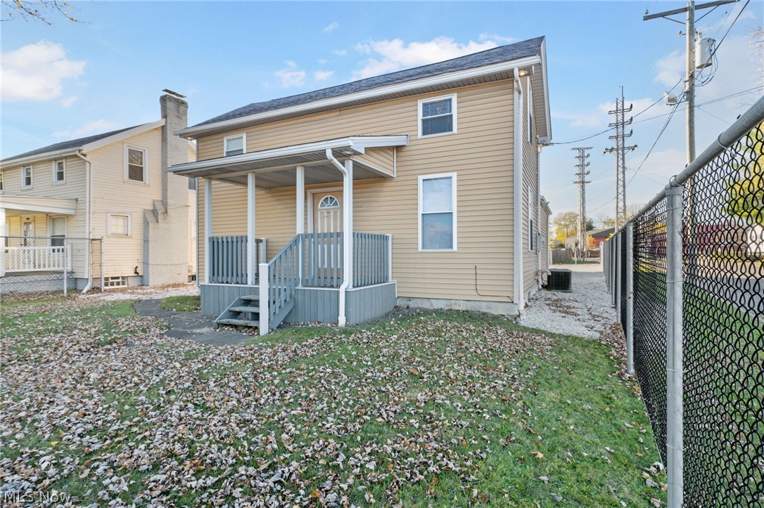 This stunning home with loads of updates, lets you just move right in.  Beautifully renovated from the studs in & meticulously maintained, home is conveniently located close to interstate access.  Have more than 2 cars, then give them the home they deserve in this oversized 4-6 car, 26 x 34 garage with 10 x 10 doors.  The updated kitchen reflects the quality of the past and the conveniences of the present.  You'll love the quality custom touches throughout. Historical treasure with extra large bathrooms & easy access shower.  You'll appreciate how this home is tastefully upgraded with skillful workmanship.  Located on a corner lot, this property offers large fenced in yard.   Possible I1 zoning for business use.  Amenities include new kitchen cabinets, newer flooring, newer wall board, newer insulation, Heil high efficiency furnace, newer central air conditioning and newer Bradford White hot water tank.   Bonus first floor laundry and 24' drive gate.  Call for you showing today.