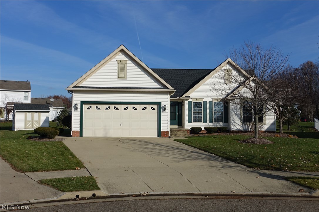 Beautiful ranch located on a private cul-de-sac in desirable Coventry Crossing.  Original owner and well maintained.  This beautiful ranch is the perfect home for guests with the master bedroom at one end of the home and two bedrooms on the other end.  Open floor plan with plenty of natural light from the skylights. Slider off Kitchen and dinette lead you to a concrete patio; fenced in for privacy.  New roof in 2010 and roughed-in plumbing for potential additional bathroom in basement.  Walk out your front door and embrace the presence of Firestone Metro Park (Little Turtle Pond) and enjoy the beauty and relaxing trails.  Seller is offering a contribution of UP TO $3,000 towards buyers closing costs and prepaids for an acceptable contract to be closed on or before February 28, 2018.