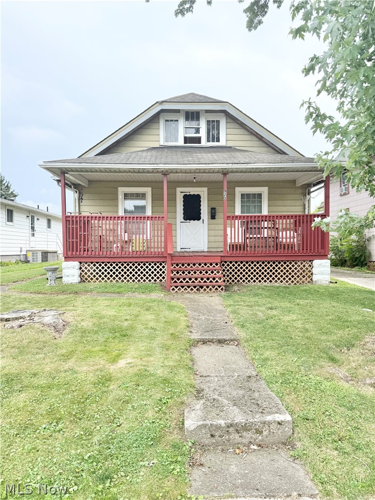 Welcome home to this well-maintained 2-bedroom, 1-bath bungalow offering the convenience of first-floor living! A spacious walk-up attic provides the potential to easily add at least one additional bedroom or create the bonus space you've been looking for. Inside, you'll find generous living areas, while outside features a nicely maintained backyard, a welcoming covered front porch, and a covered back patio; perfect for relaxing or entertaining. This pet-free home includes a newer roof, new furnace, and new water heater for added peace of mind. Whether you're a first-time home buyer, looking to downsize, or an investor seeking a low-maintenance, minimal expense, quick turn-around property with excellent income potential, this home is priced to sell and ready for its next owner!
