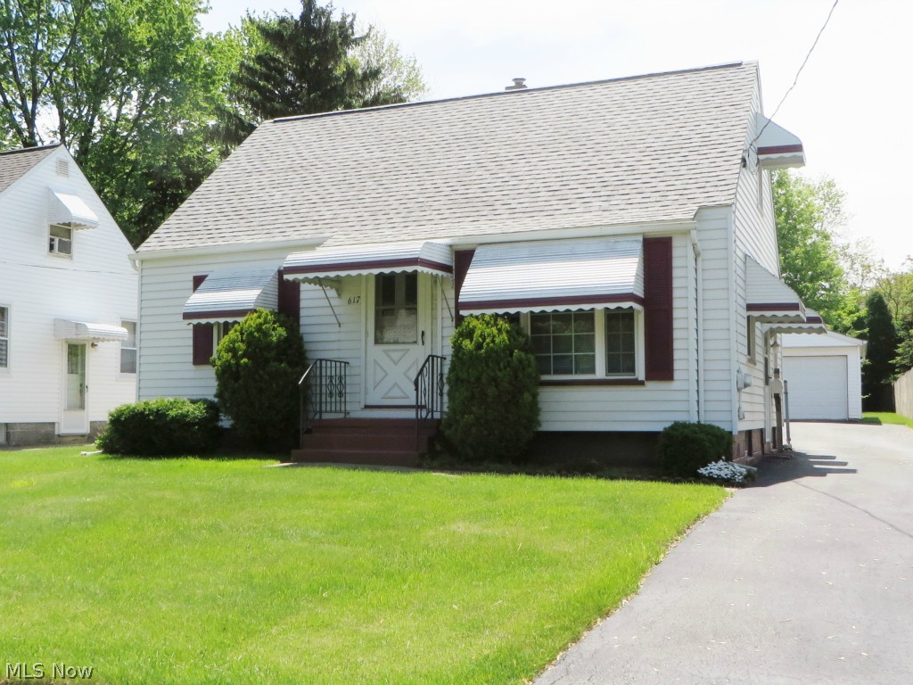 You'll love this all maintained charming 3 bedroom 1 bath cape cod with newer roof and past updates to include furnace, tilt in windows, blinds, kitchen cupboards, counters, flooring, and carpet.  Exterior updates include asphalt driveway, garage door and opener. Beautiful fenced deep-set yard. Lovely eat-in kitchen with stove, refrigerator, washer and dryer included and basement freezer staying. Delightful light and bright unfinished basement offers many possibilities. Large 20x12 upstairs dormers with abundant storage and closets. 1 year home warranty offered by seller. Great Value!