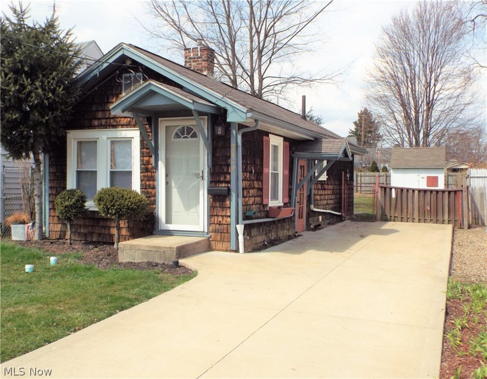 WELCOME to this charming RANCH HOME located in Plain Township / Plain Local Schools. Home features a nice size Living Room with built in bookcase and new vinyl flooring. The Eat-In Kitchen has plenty of wood cabinets and updated counter tops with an extended bar area. The Bedroom has all new vinyl flooring with large closet and sliding glass doors to private cement patio. Bathroom features a wood vanity, linen closet, and shelving for extra storage along with an over-sized step-in shower. Home has a large cement driveway that can park up to (4) vehicles. UPDATES: Central A/C, High Efficiency Furnace, (100) AMP Electric Box, Hot Water Tank, New Treated Wood Shingles on Home, Sliding Glass Doors, Cement Driveway and Patio, Nature Stone Flooring throughout Basement, all Windows replaced with Premium Windows, New Flooring, Shed Roof and Sink with Faucet in Kitchen. Home has a private Patio, nice size Storage Shed and a fenced-in backyard.