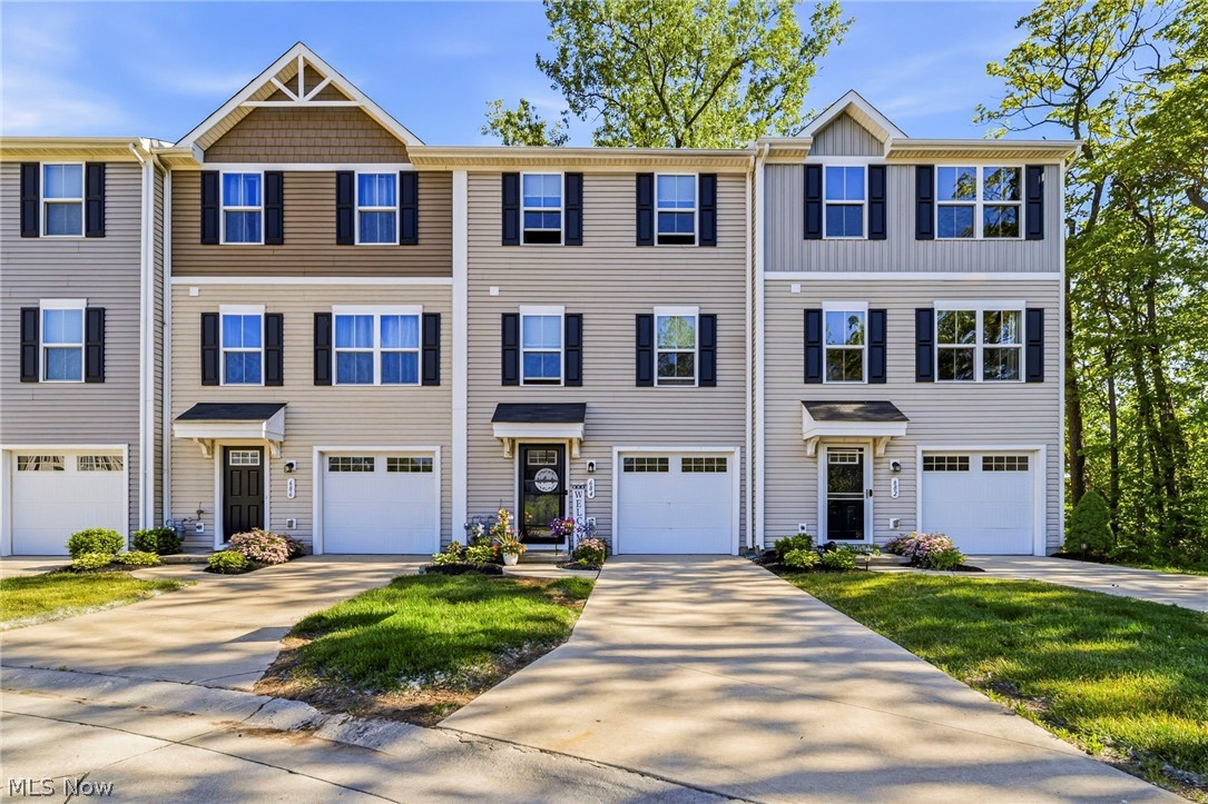 Welcome home to your beautifully maintained 2020-built home offering the perfect blend of modern design, comfort, and convenience near the shores of Lake Erie! The first floor features a spacious foyer with direct access to the garage and a full finished walk-out level great for a playroom or office that leads outside. The open-concept main level is bright and inviting, with a spacious living area that flows seamlessly into the dining space and kitchen. The kitchen offers white  cabinetry, stainless steel appliances, mobile island and generous counter space, ideal for entertaining! A half bath is also located on the main floor. Upstairs, you’ll find three bedrooms, including a large primary suite with a private bath and exceptional walk-in closet space. The additional bedrooms are down the hall and along with another full bath. Laundry is also tucked away on this floor providing ease! Visitor parking is also very close. Located in a newer community, this home is on a cul-de-sec and backs up to a Nature Preserve, offering both peace and accessibility. Enjoy being just minutes from Headlands Beach State Park, Lake Erie’s shoreline, local marinas, parks, schools, and shopping. Downtown Painesville, area wineries, and nearby dining spots add to the charm of this location, while quick highway access makes commuting to neighboring cities or Downtown Cleveland a breeze. If you’ve been searching for a newer home with modern finishes, an excellent layout, and a fantastic location — this is the one you’ve been waiting for. Move right in and start enjoying the perfect combination of style, space, and convenience!
