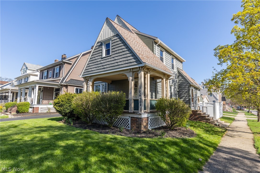 Welcome home to this 3-bedroom 1 ½ bath colonial with a perfect blend of charm, character, and modern updates.  Located in the heart of West Park’s Kamms Corner neighborhood. This home’s interior has been freshly painted and carpeted on 1st & 2nd floor. Kitchen offers plenty of counter space, newer appliances, breakfast peninsula and an abundance of cabinets. There is a spacious dining room off the kitchen and living room with a built-in china cabinet. Remodeled half bath on main floor. All 3 bedrooms are on the second floor along with a newly remodeled full bath. The 3rd floor can be made into a 4th bedroom, office, or bonus room, this is the "other" room dimension. A patio area for entertaining is out the back door with plenty of play or gardening space. The back yard is fully fenced for your pets and privacy with a gate for access to the sidewalk. Updates are many and include the following. Whole house blown in insulation, vinyl siding, all exterior doors, new 2 car garage, vinyl fe