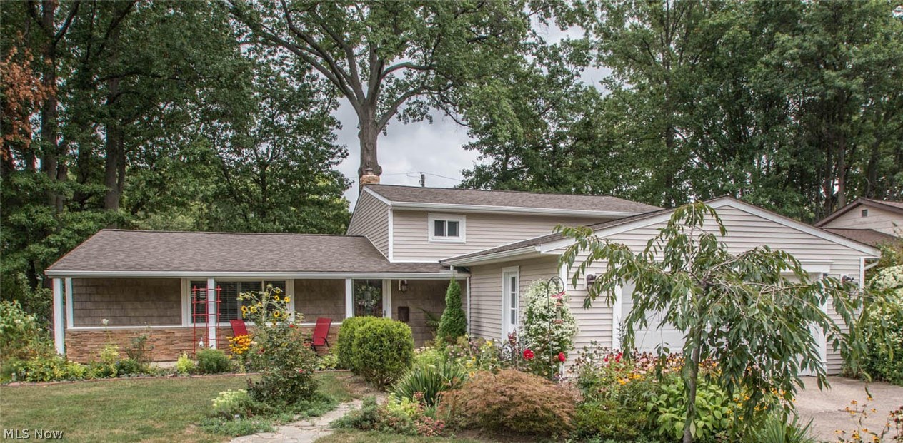 Pride of Ownership shines in every inch of this beautiful 5 bedroom 2 full bath Split Level home in North Olmsted. Amazing curb appeal w/flowering gardens & large stone walkway. Covered front porch for relaxing & entertaining. Once inside you are immersed in all the comforts of home boasting Pergo laminates, ceramic tile, recessed lighting w/rock light switches, new ceiling fans, & window shutters throughout. Living room is open & bright w/easy access to the kitchen, upper & lower level. Kitchen remodeled in (2009) supplies eating space, w/tile backsplash, an abundance of cabinets, nice amount of counter space, included stainless steel appliances & slider to backyard patio completing the main level. Upper level features the 4 comfortable bedrooms & first full bath. Lower level is full of opportunity for use w/space for gathering in the beautiful family room, laundry room, fifth bedroom & second full bath. Backyard is your year round retreat enjoy the over sized patio that fits all of y