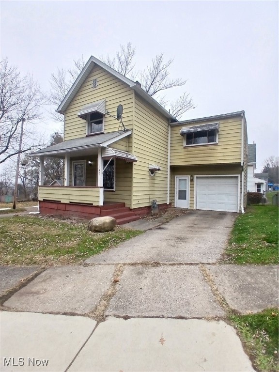 Beautiful corner home for rent located in Struthers. Two floors of well-kept, move-in-ready living space and a fenced-in backyard for added security. This house will make a great home! A covered front porch welcomes you inside to find a lush, carpeted living room with elegant crown work running overhead. The large eat-in kitchen features hardwood style flooring and natural finish cabinetry throughout. A walk-in pantry next to a full first-floor bathroom with shower, sink and toilet right around the corner. Upstairs are three large bedrooms each with carpeted flooring and personal closet space. The oversized master suite comes with its own full bathroom and steps down to showcase an included dressing room that could double for a nursery or small 4th bedroom. The other two bedrooms are nicely sized and offer some great built-in cabinets. Utilities and additional workshop or storage space can be found at the basement level. Outside, the attached one car garage offers additional storage space if needed. It is also electric with a garage door opener. So many updates on this home you're going to love it. Please apply to be considered.