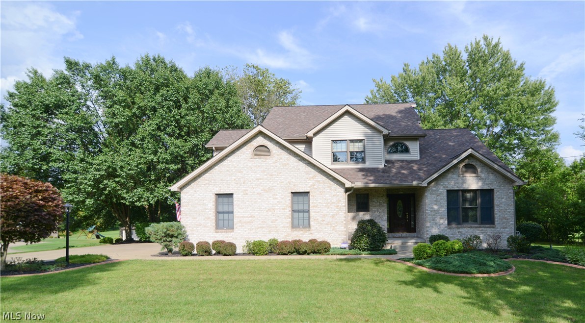 This well Maintained home truly shows pride of ownership. Resting on an acre lot while being close to schools, eateries and highways.  The grand two story foyer is so inviting. The LR (being used as a office) rests in the front of the house.  The well appointed DR is steps away from the Kitchen and provides sight lines to the LR. The eat-in Kitchen has wood cabinetry, granite counter tops, a corner sink with a window and all newer black appliances. Check out the island, what a great place for meal prep or gathering. The Great Room is an extension of the kitchen showcasing a gas fireplace and french doors leading to a deck and the backyard. The 1/2 bath rounds out the first floor.  Upstairs you have two nice size bedrooms, one with a walk-in closet, and a completely renovated full bath in 2016. The Master Suite is pretty amazing with vaulted ceilings and tons of natural light.  The Master Bath offers double sinks, separate shower, jetted tub and a sky light.  A Superb walk-in closet for