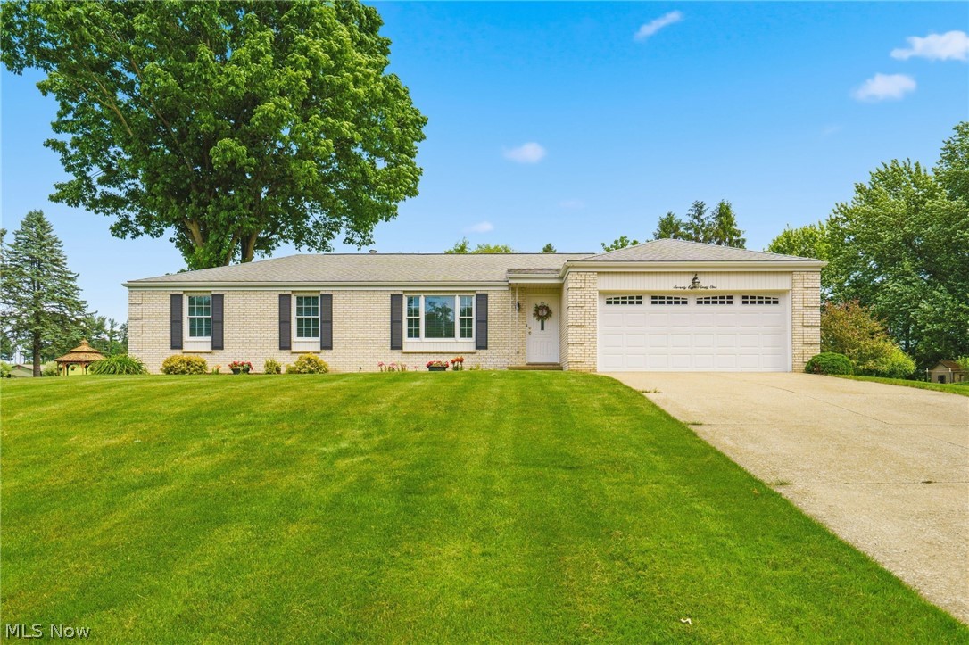 Fantastic, all brick Ranch, located in Jackson Township! Welcome to 7891 Autumnwood! Walk into the nice sized living room with large front window overlooking the yard. Eat-in kitchen offers all appliances (dishwasher and refrigerator around five years old), a dinette area and overlooks the family room with fireplace. Slider doors take you out to the patio overlooking the peaceful backyard. Owners Suite offers a full bath with a walk-in shower. Two additional bedrooms and a full bath with a shower/tub combination and new toilet complete the first floor. The lower level has been finished with an awesome rec-room and fourth bedroom both with recessed lighting! Great for an option for an office or exercise room as well. Lower level laundry room. Two car garage has been fully painted as well as the majority of the interior. Close to shopping, restaurants and more!