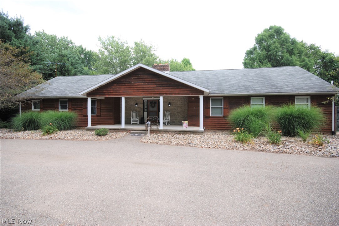 Newly renovated  private equestrian property on 7.44 acres. The entire property is fenced in and boasts a 3 stall,  heated barn and 3 car garage. The open floor plan makes for a great entertaining space.  You will find 2 Master Suites (first floor & lower level) for a total of 5 bedrooms and 3.5 baths. Kitchen has custom built cherry cabinets, new luxury flooring, granite counters, stainless steel appliances, a spacious walk-in pantry and formal dining room.  Huge first floor laundry/mud room with built-in cabinetry. Great room has custom built-in cabinetry and an impressive floor-to-ceiling, stone gas fireplace and spectacular views of the property. Access the upper deck overlooking the gorgeous property, from either the great room or the master bedroom. Spacious walk out lower level was finished in 2005 and includes a second master suite with huge bathroom and two walk-in closets. Large living room with floor-to-ceiling, stone fireplace and a bonus room. This property features a secl