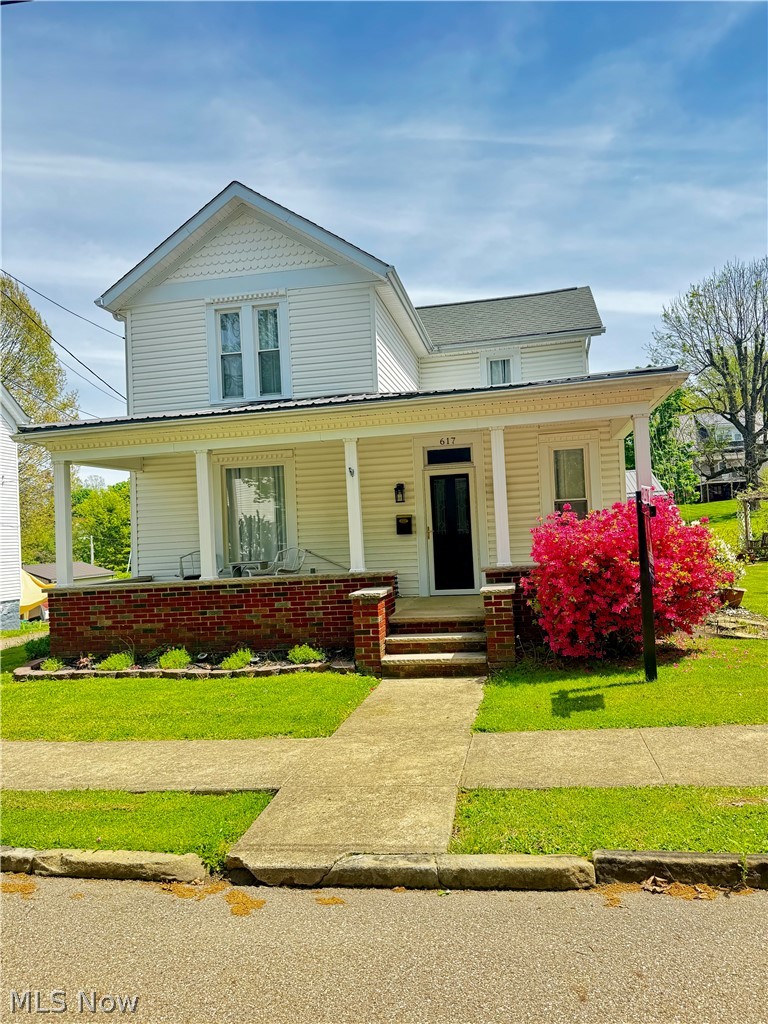 If you’re dreaming of small-town living, a move-in ready home, and an amazing garage, this charming Victorian in the heart of Barnesville, Ohio, is sure to impress! Thoughtfully upgraded and maintained over the years, it offers 4 spacious bedrooms and 2 full bathrooms that have been meticulously cared for. All appliances stay, except the upright freezer. The garage safe is also included. Loved and maintained for the past 39 years, the pride of ownership shines through. The two-car garage features a second kitchen and both heating and cooling. The yard boasts garden beds and vibrant perennial flowers, while the screened-in back porch is perfect for summer gatherings. Start your next chapter today—contact your agent to schedule a showing!