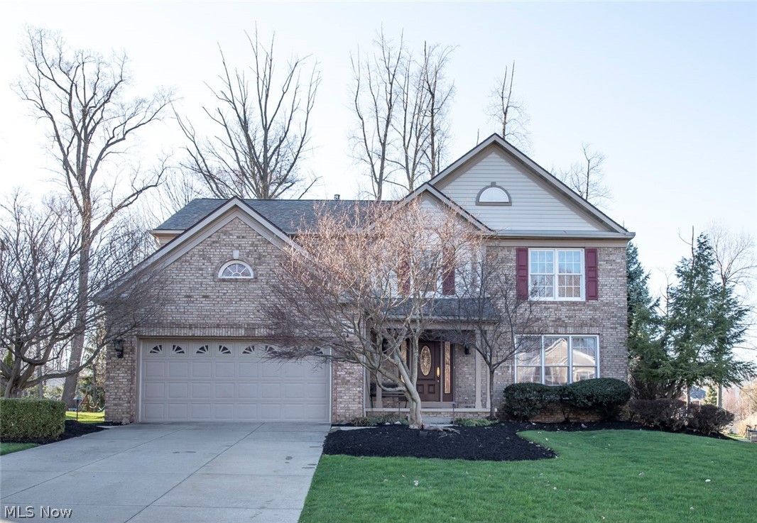 Come see this immaculate brick colonial situated in the desirable Ethan’s Green neighborhood.  You’re greeted by a soaring two-story foyer that leads to an impressive living room.  Enjoy meals with friends and family in the brightly lit dining room with floor to ceiling windows.  You’ll love creating wonderful dishes in the spectacular eat-in kitchen that features granite countertops and stainless-steel GE Profile Series appliances complete with a telescoping downward draft range vent.  No need for socks on those cold mornings when your Monogres ceramic tile floor is heated!  After your meal, gather the family and enjoy conversation by the fire next to the majestic maple and oak fireplace in the family room.  Sleep well on the second floor in your large master bedroom with vaulted ceilings and gorgeous en-suite bath with a large soaker tub, walk-in closet and shower.  Three spacious bedrooms and another full bath with dual sinks (and laundry) complete the second story.  A sizable finis