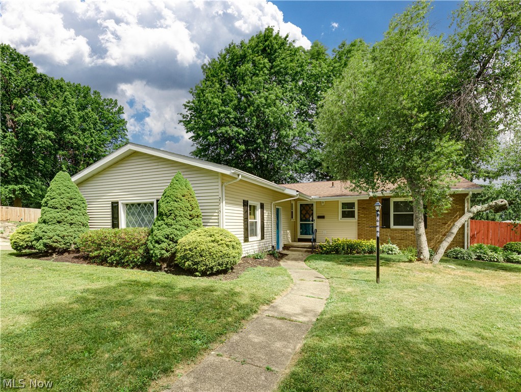 Move right into this beautifully updated ranch in Eastgate Heights! This well-maintained 3-bedroom home offers the convenience of one-floor living with a first-floor laundry hookup, attached 2-car garage, full basement, and enclosed front porch. The updated kitchen features ample cabinetry and workspace, while recent improvements include fresh paint throughout, refinished hardwood floors, new luxury vinyl plank flooring, and new carpet. Major mechanical updates provide peace of mind with a furnace installed in 2023 and central air replaced in 2025. Situated on a spacious corner lot with a private fenced backyard, this home offers the perfect combination of comfort, functionality, and value. Conveniently located near shopping, dining, schools, and highway access. Nothing to do but move in and enjoy! Schedule your private showing today.