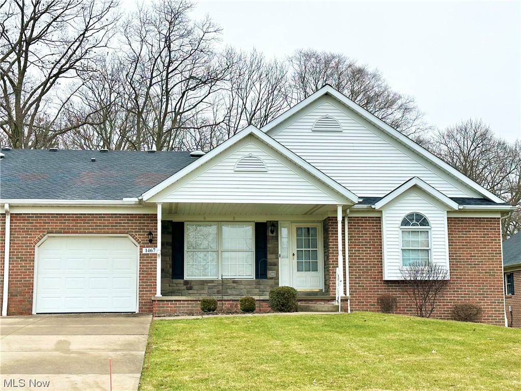 Welcome to 1467 Cove St. NW in Uniontown!   This lovely Brick Ranch Condo is located in The Village at Springwater Gardens. Enjoy this 55 and older residence that's situated on a cul-de-sac. Features include an inviting  front Porch,  First Floor Living, Open Floor Plan, Large Bedrooms, Oversized Full bath with Tub and Separate Shower, First Floor Laundry, huge open unfinished Basement and attached Garage with utility sink.  All Kitchen appliances stay including new microwave, plus washer and dryer.
Move in and enjoy !