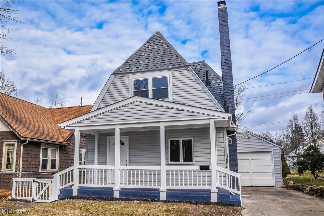 Completely remodeled Colonial with plenty of space!  This 3 bedroom charmer has the character of an older home with all the modern amenities.  A welcoming front porch leads you inside to the living room with fireplace and vinyl plank flooring that continues throughout the home. Enjoy meal prep in the eat-in kitchen complete with center island and easy access to the attached garage. A large 1st floor master bedroom has access to the nicely updated full bath with dual sink vanity.  2 more bedrooms are upstairs with another completely renovated full bath.  The lower level adds a wonderful family room with a stacked stone fireplace plus walkout access to the patio and backyard! Updates in the last 3 years include: Siding, roof, flooring, bathroom, windows, kitchen, doors, furnace, and hot water tank.  There's nothing more to do than pack your bags and move right in so schedule your appointment today and make this home yours!