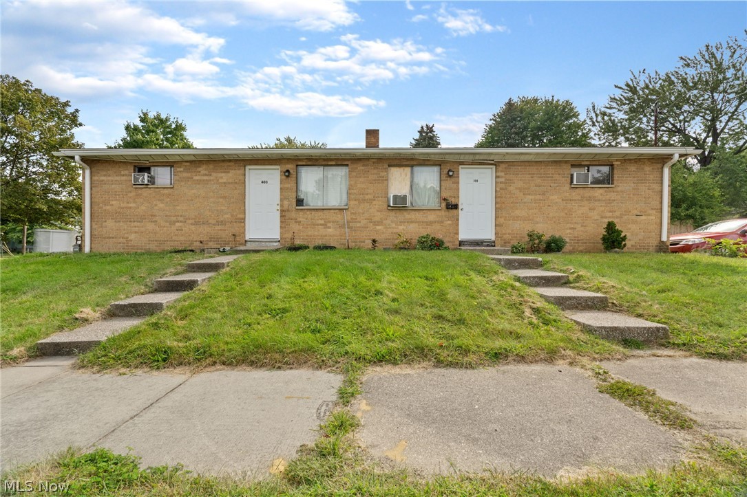 Brick Ranch Duplex just hit the market in Akron! 2 units with 2 Bedrooms and 1 Bath each. Separate gas and electric meters, both gas and electric are paid by tenants. Water/sewer bill paid by owner. Water/sewer bill averages ~$150. Full basement, Fully Occupied with long-term tenants. Roof replaced 2014, some gutters replaced 2017. 

Open House will be hosted at Unit 399 on 9/21/2021 from 4pm-6pm. Unit 403 can be shown after an offer has been accepted.