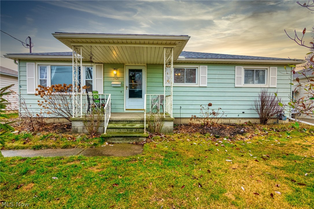 Don't miss the chance to make this house your home! Walk right up to the welcoming front porch where you can sit back and relax after a stressful day while taking in all the beautiful landscaping that will continue to bloom through the seasons. Upon entering through the front door you are graced with a spacious living room including picturesque newer windows and updated flooring. Continue into the updated eat in kitchen which includes all stainless steel appliances. The eat in kitchen then flows into the family room which features a wood burning stove to keep you warm during the cold winters. The newer windows are continued throughout the home, one less worry for you! When you stroll down the hallway you'll come across a spacious main bathroom which included dual sinks, a beautiful tiled shower, and the linen closet you have always been missing. As the hallway continues you will find the three bedroom, two of the three include the original built-in storage, keeping the home's character