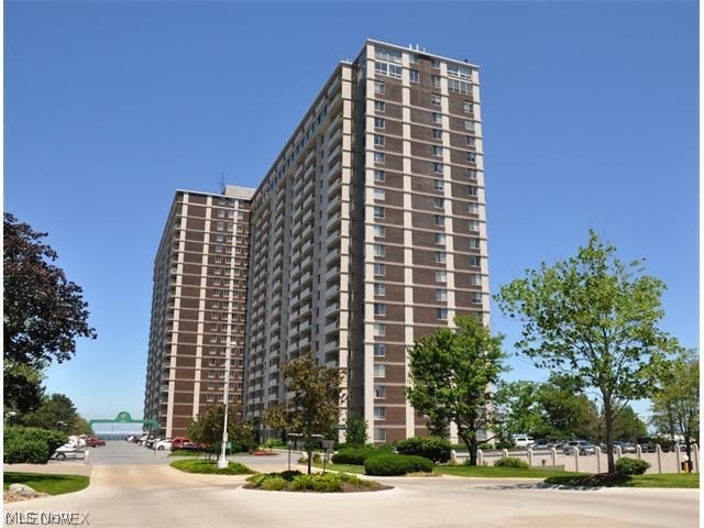 Jr one bed one bathroom unit in the Carlyle available for lease. Laminate floors and carpet, open kitchen, beautiful views of Lake Erie & Downtown Cleveland. Parking garage space included in rental amount, all utilities included except cable/internet & electric. Available for immediate occupancy. Call list office to show. Tenant(s) must pass background checks $50 per applicant. No Dogs. No smoking.