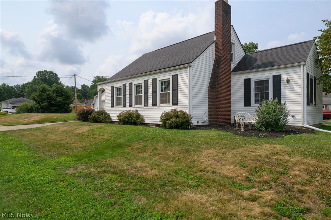 This charming home is situated on a corner lot in a fantastic North Dover location.  It offers a spacious eat-in kitchen and a large living room with a wood-burning fireplace. The kitchen appliances convey, and you'll love the convenience of the laundry closet in the kitchen, which includes washer and dryer.  One bedroom and full bath are on the first floor, with a second bedroom on the upper level featuring built-in drawers. There's plenty of storage space in the full unfinished basement and shed. This property also offers a nice sized detached 2-car garage. Conveniently located near Dover City Park, shops, and State Rte 77.