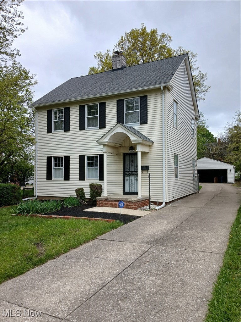 Great starter home in a wonderful neighborhood ! Spacious Family Room off formal dining room, w/ added A/C and heating systems AND a door to the backyard. A huge Primary Bedroom was created by the previous owner, simply by removing a wall to the adjacent bedroom. This could convert back to a 3-bedroom home very easily ! Newer furnace, newer hot-water tank & newer circuit-breaker electric panel in basement, which also has a shower, toilet & workshop area. For pet owners, the back yard is fenced in, with a gate across the driveway. Easy walk to Shaker Rapid. Seller is selling the house "as-is" and Buyers must agree to assume the City's minor list of Point-of-Sale violations.