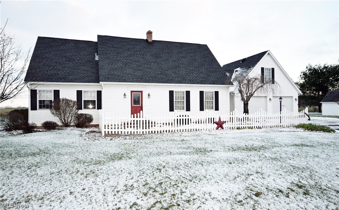 WOW! Take a look at this spacious custom-built 3BD, 2.5BA home, over 2,650SF on just over 2 acres. 1st floor owners' suite with master BA, walk-in closet & first floor laundry make one floor living possible.  Step inside the front door & you're greeted by the partially open staircase on the left & spacious living room with custom brick fireplace to the right. The kitchen includes quality Amish built custom cabinetry with dovetail drawers with full extension slides, can lights, tile back-splash, perfectly sized island & comes with all kitchen appliances. Kitchen/dinning area with a built in desk area. Dining area opens to the stunning sunroom, great views of the entire backyard & features in floor radiant heat allowing enjoyment of the room all year round. Separate mudroom & half bathroom right by the garage completes 1st floor layout. 2nd floor includes 2 bedrooms, a full bathroom & a smaller office/hobby/toy room. Over-sized 2 car garage includes a 2nd staircase to the basement. Basem