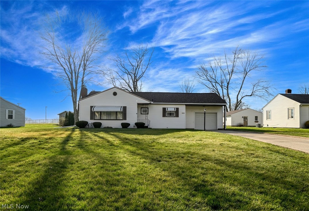 Welcome to your private retreat, nestled on over half an acre! This charming ranch-style home offers the perfect balance of peaceful, nature-filled living and everyday convenience. Step inside to a warm and inviting entry that opens to a spacious layout featuring three generously sized bedrooms. The large living room provides plenty of space to gather, and the gas fireplace creates the perfect spot to relax and unwind. The expansive kitchen is a standout, offering new cabinetry and ample counter space ideal for both everyday living and entertaining. Designed with functionality in mind, the home includes plentiful closet space throughout. The unfinished basement provides endless potential, featuring a workshop area, laundry space, and extensive storage, ready to be customized to fit your needs. Outside, enjoy your own private oasis with a serene, park-like setting perfect for relaxing or hosting guests. Located in the highly desirable Manchester community, you’ll love the laid-back, lake-town atmosphere with friendly neighbors and year-round outdoor recreation. Boating, fishing, and scenic beauty are just minutes away, along with convenient access to shopping, dining, and everything Akron and Canton have to offer. This home truly delivers comfort, privacy, and lifestyle all in one. Don’t miss your opportunity to make it yours!