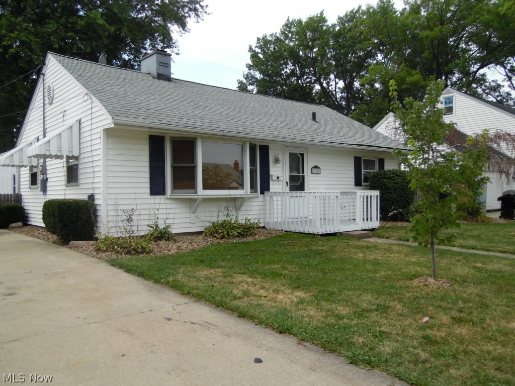 Updated Elyria 3 bedroom ranch with fresh paint and carpet/vinyl flooring throughout. It features a eat in kitchen, laundry/mud room, central air, high efficiency furnace, patio, and a closed in porch off of the garage. Call today to schedule a private showing!