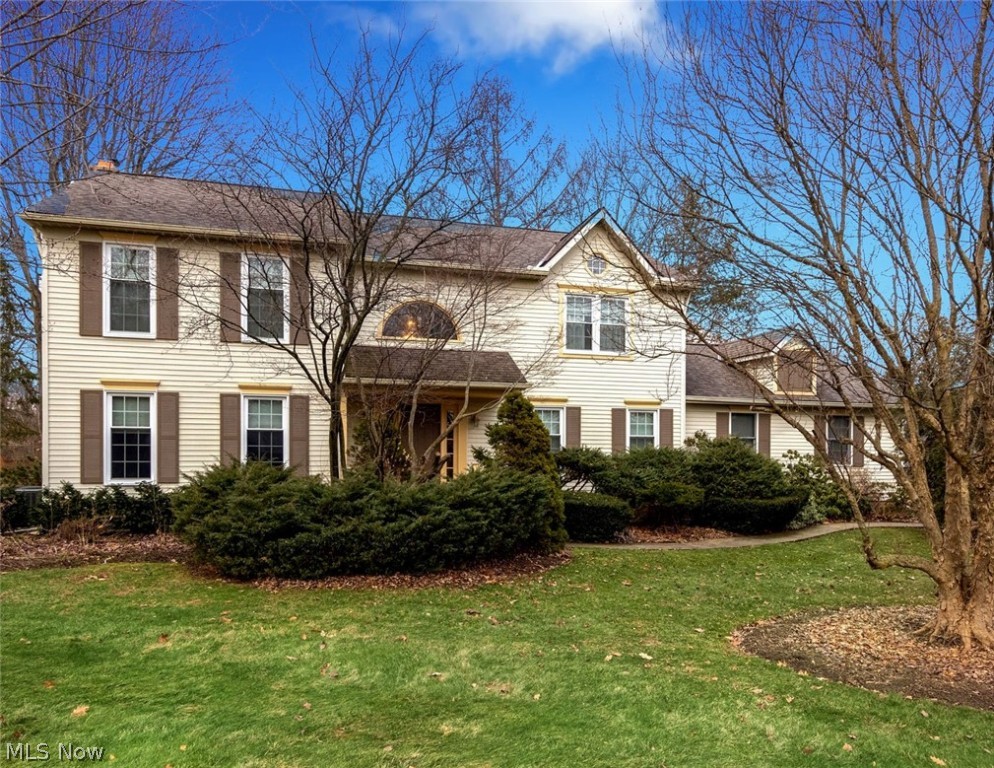 Welcome home to a new beginning. Your entire family will enjoy the splendor & comfort of this wonderful 4 BR 2.2 BA colonial in Concord Twp. Mentor schools. This spacious colonial features over 3,000 sq ft of living space including a partially finished basement that sits on a beautiful half acre cud-de-sac lot.  Enter this two story foyer with real hardwood floors. This traditional design boasts a large living room, dining room with wainscoting & crown molding. The large eat-in kitchen flows into an inviting family room creating an open concept. The kitchen features granite countertops & stainless steel refrigerator & oven, tile flooring, large pantry, new slider that leads to a two tiered deck, great for entertaining.  The family room has a brick woodburning fireplace, wood mantel, and wet bar with granite.  Retreat upstairs to all four bedrooms including the master with master bath featuring double sinks with new fixtures, soaking tub, stand up shower & walk in closet. All bedrooms a