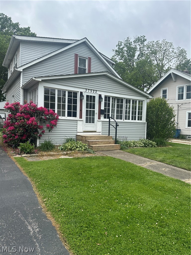 Just a few of blocks from desirable downtown Willoughby! Welcome to This adorable 2 bedroom colonial has been completely remodeled with since 2022 with new kitchen - shaker cabinets, granite countertops, and stainless steel appliances!  Luxury vinyl flooring throughout!  Formal dining area and cozy living room with an open floor plan!  Upstairs you will find 2 bedrooms - Large Main bedroom and Full bath with double sinks with granite counter.  Come and sit on the enclosed front porch and watch the world go by!  There is also a hidden private patio for those blissful evenings.  Close to All Conveniences.