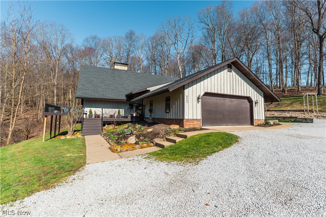 Pristine 5 Bedroom 3 Bathroom home on 7.3 acres located minutes away from Millersburg. The main floor of the home offers a spacious living room with vaulted ceilings and a stone fireplace. Attached one-car garage. Large kitchen and separate dining area with access to a screened-in porch. Two full bathrooms and two bedrooms, one being used as an office. Upstairs features two bedrooms, an open loft space, and a full bathroom. The finished basement has an open living area with stone fireplace, a kitchenette, laundry room, bedroom, utility room, storage, and a washroom with outdoor access. Relax outside on the large porch as well as out back on the concrete pad. The 58’x45’ shop offers abundant space and versatility, is plumbed for in-floor heat, and is partially heated – making it ideal for a wide range of use. Don’t miss out on a great opportunity to buy a well-maintained home and shop in an ideal and private location, join us at the open house or schedule a private showing today!