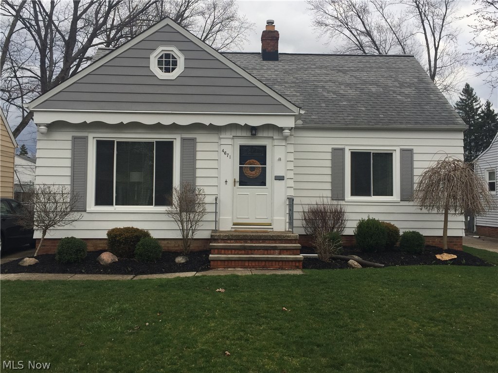 Updated & move-in ready Bungalow/Cape Cod on a charming street in Fairview Park.  Newly landscaped for easy maintenance.  New garage roof 2015.  Newly fenced-in backyard.  Refinished Hardwood floors throughout the 1st floor.  Updated Kitchen Counter tops and new back-splash and ceramic tile floor.  Six newer windows were installed in fall of 2016.  Freshly painted living room,dining room, main floor bathroom, and hallway.  Partially finished basement includes new wet bar, 2016 and newer carpeting. Great deal of storage and living space.  Full Bathroom added in basement in 2012.  Master Bedroom has 2 closets. Second Bedroom also on main floor. Third Bedroom plus a bonus room are located upstairs with additional storage.  All appliances stay.  Home warranty included!  Newer Front Door. Decorative Fireplace,  Move in and enjoy!