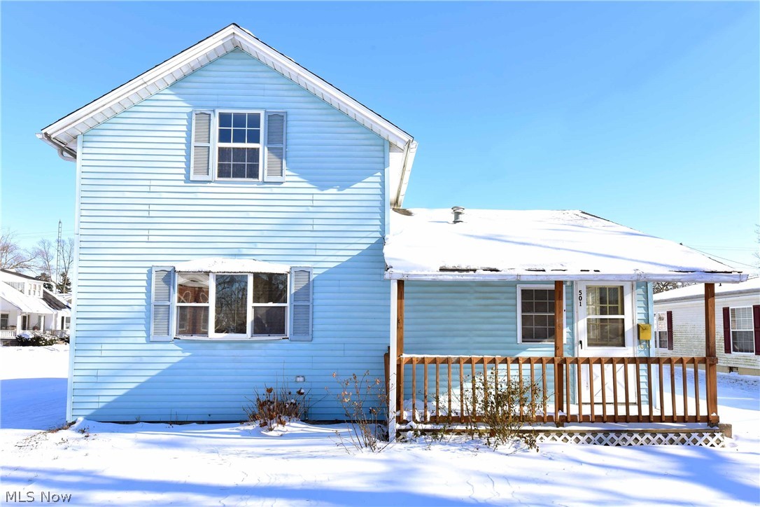 Centrally located and recently updated home ready for its next owners! This 2-story home features 1100 sq. ft., 2 beds, 1 bath, full basement, and sits on a nice corner lot. The basement provides opportunity to expand your living area or bedrooms.  Recent updates include fresh paint throughout, new carpet, new roof, new hot water heater, new appliances, updated furnace, freshly painted epoxy floors in the basement, perimeter drains and dual sump pumps, and new plumbing throughout. Home also has central air and updated laundry and bathrooms. Maintenance free for years to come.