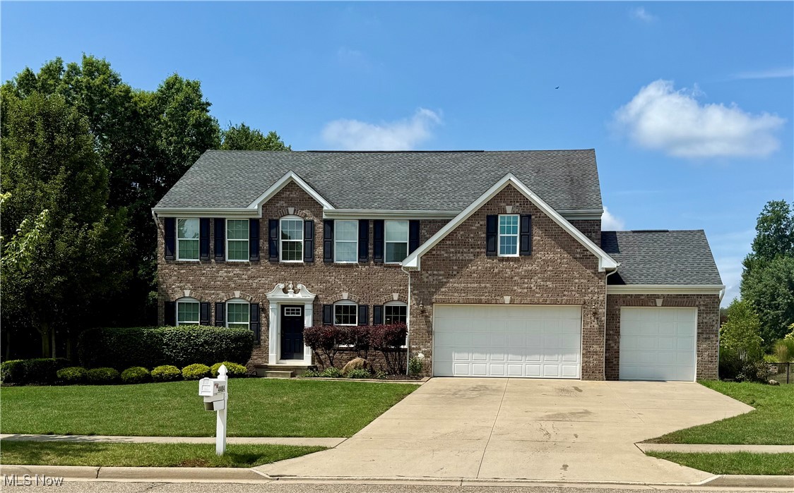 Welcome to this spacious and beautifully maintained colonial in the desirable Green Local School District! With over 3,000 square feet, this home offers a smart layout, flexible living spaces, and thoughtful features throughout. The main floor includes an open concept kitchen, family room, and bright morning room, perfect for everyday living and entertaining. You'll also find a formal dining room, a convenient mudroom, half bath, and a large front room that works well as an office, formal living space, or playroom. Upstairs, you’ll find five generously sized bedrooms, including the master suite along with second floor laundry, adding even more convenience. The lower level is partially finished and already plumbed for a full bath, offering endless potential for additional living space. One of the standout features is the oversized 3-car garage with 8-foot doors, hot and cold water and a drain, ideal for car lovers, hobbyists, or extra storage. If you’re looking for a home that offers space, versatility, and great value in a prime location, this one is a must see!