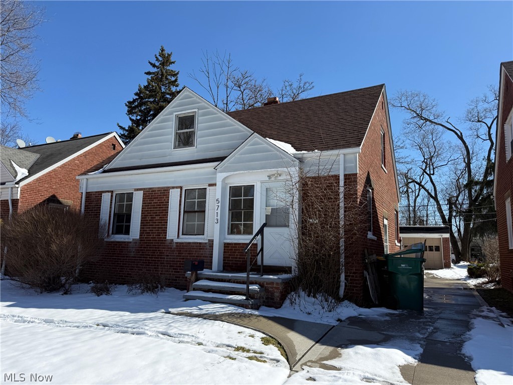 Brick Cape Cod near the Maple Heights and Bedford border with four bedrooms, one full bath, and a partially finished basement that works well for a rec room, hobbies, or extra storage. Hardwood floors run throughout the home except the kitchen and bath, which feature durable vinyl. The updated kitchen includes a stove and refrigerator. Recent concrete work, including a driveway replacement completed in March 2023, adds peace of mind, and the 1-car garage provides secure parking or flexible workspace. Convenient to schools, shopping, and major highways, with easy access to Downtown Cleveland and the Amazon fulfillment center. Other features include: large, private back yard; upgraded electric panel; modern furnace; newer roof; remodeled bath.
Whether you’re looking for a practical alternative to renting or a property to add to your investment strategy, estimated market rent is commonly around $1,500 to $1,600 per month (and previously $1743 through Sec 8), though buyers should verify independently. Possible rent-to-own or lease-option with reasonable down payment, terms subject to seller approval.