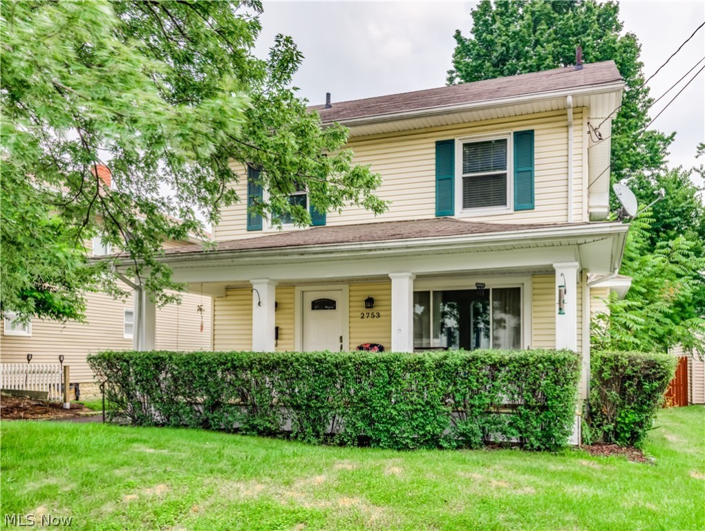 Charming Colonial in desirable Falls location. The inviting front porch is spacious and recently rebuilt. Formal living room and formal dining are open , light and bright.  Fireplace is currently blocked off and for decorative purposes only, possibly could be functional if serviced. Hardwood floors throughout. Cozy bonus room added with sliders to the big deck porch and fenced backyard. Nicely updated kitchen with pine cabinets. 3 good sized bedrooms with ceiling fans. 2 full baths, one updated bathroom  and one completely new. Newly sealed driveway and garage with extensive refurbishing.  New HVAC in 2021, new windows in '08, new roof in '13 approx. This is a great house in a convenient location which has been nicely maintained.