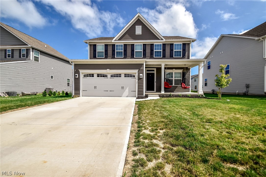 Welcome to this beautiful 4-bedroom, 3.5-bath Colonial, built in 2024, offering the perfect blend of modern style, comfort, and family-friendly living in desirable Painesville Township.

Designed with today's lifestyle in mind, this home features an open-concept floor plan that seamlessly connects the spacious kitchen, dining area, and living room, complete with a cozy gas fireplace—ideal for entertaining or relaxing with family. The kitchen offers generous counter space, modern finishes, and plenty of room for gathering.

Upstairs, you'll find four spacious bedrooms, including a large primary suite featuring a private en-suite bathroom and an oversized walk-in closet, creating the perfect retreat at the end of the day. The home also includes two additional full bathrooms and a convenient half bath for guests.

The finished basement provides valuable additional living space, perfect for a recreation room, home theater, fitness area, or playroom.

Step outside to enjoy the fully fenced backyard, complete with a large patio and outdoor fireplace—an ideal setting for summer barbecues, evenings with friends, or relaxing under the stars.

Located in a welcoming, family-oriented neighborhood, residents enjoy sidewalks throughout the community, making it easy for kids to ride bikes, families to take evening walks, and neighbors to connect. Community amenities include a swimming pool and fishing opportunities, adding to the neighborhood's appeal and creating a lifestyle you'll love year-round.

If you're looking for a move-in-ready home with modern amenities, generous living space, and an exceptional community atmosphere, this stunning Painesville Township Colonial is ready to welcome you home.

Ryan Homes Transferable Warranty Info: 10- year foundation warranty protects your homes structural integrity and covering major load-bearing components. Gives you the peace of mind that critical structural defects are addressed before they become costly problems.