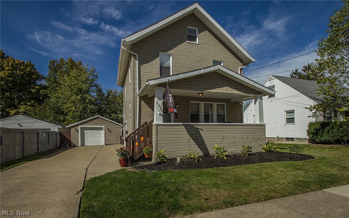Welcome to this charming home located in the heart of Cuyahoga Falls. This classic colonial offers over 1500 square feet of living area which includes a finished upper level which would be a great space for a home office, or possible 4th bedroom, or additional storage space. The first level boasts a large, warm and inviting living room which opens to the formal dining room. Home features a large back deck, wonderful fenced in back yard, great for outdoor entertaining. The first level also offers a fully updated kitchen with coffee bar, stainless appliances, newer countertops, flooring and backsplash.  Upstairs there are 3 nicely sized bedrooms and an updated full bath, in addition there is a full bath in lower level as well. Located in a wonderful area of higher valued homes in the Falls on 10th Street between Broad Blvd and Portage Trail. Call to schedule a showing today!