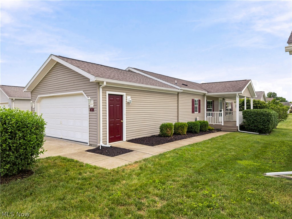 Easy living starts here! Beautifully maintained and move-in ready, this 3-bedroom, 2-bath home offers the comfort and convenience buyers love in this North Star of Dover 55+ community. From the clean curb appeal to thoughtful improvements, this home has been well cared for and is ready for its next owner.
Upon arrival, the exterior makes a great first impression with attractive landscaping, new shutters, and a welcoming covered front porch. Inside, approximately 1,300+/- sq. ft. of living space offers a bright, comfortable layout with NEW flooring and baseboards throughout and fresh neutral paint that gives the home a clean, cohesive look.
The open concept living and dining areas create a comfortable setting for both everyday living and time spent with guests. The kitchen offers ample cabinet space, all appliances, and a cozy breakfast nook for casual meals or morning coffee. Nearby, the spacious laundry room adds extra convenience with a sink, cabinetry, and washer and dryer that convey. The primary bedroom features an ensuite full bath and generous closet space, while two additional bedrooms offer flexibility for guests, hobbies, or a home office.
An attached 2-car garage adds convenience and storage, along with a brand new man door. Residents also enjoy access to the community center with an exercise room and pool, plus a location close to shopping, restaurants, banks, and everyday conveniences.
Move-in ready, low-maintenance, and beautifully presented, this home offers the easy lifestyle buyers are looking for without sacrificing space, comfort, or style. Schedule your showing TODAY! Buyer must be approved through North Star of Dover. No sign in yard.