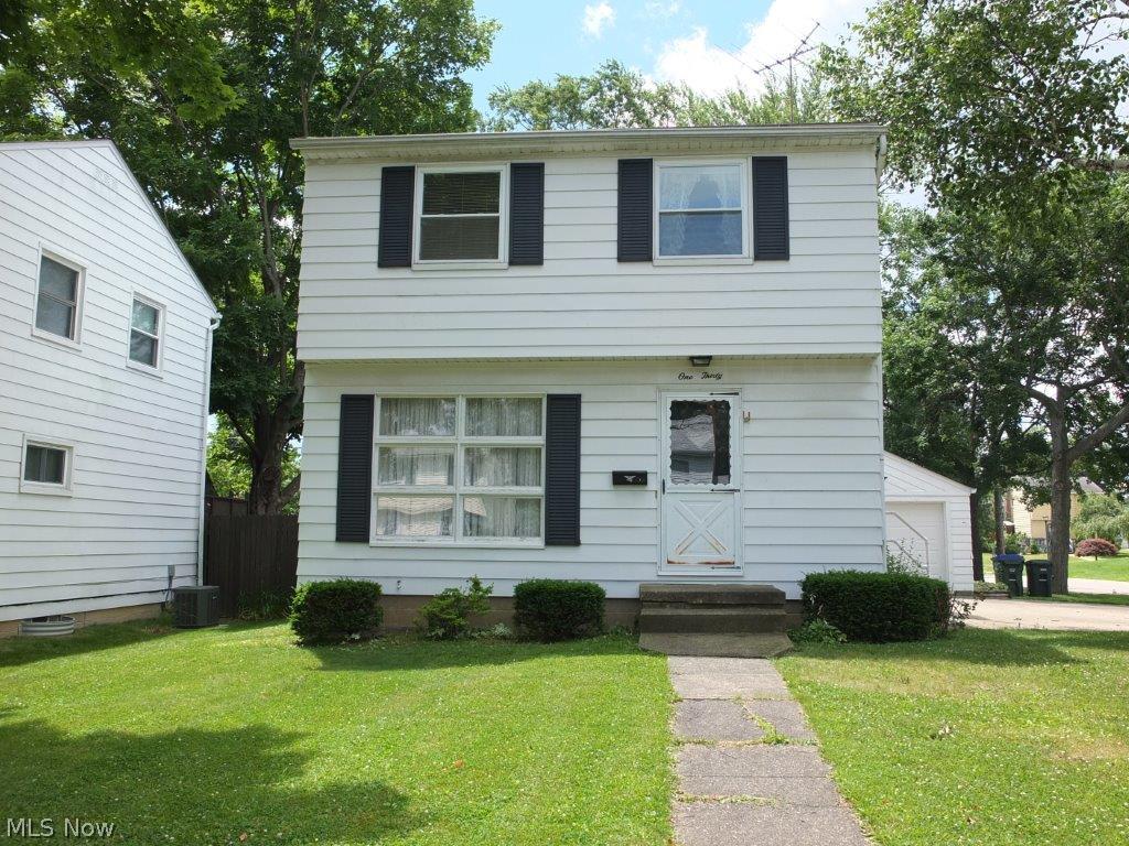 Great starter home! Well maintained home on large, corner lot. Fully applianced kitchen with breakfast bar, oven, range, refrigerator and microwave. Formal dining room and living room complete the 1st floor. 3 bedrooms along with full bath on the 2nd floor. Rec room and half bath in finished lower level. Large garage with extra space for workshop. Deck overlooks fenced backyard. Concrete, circular driveway and nice neighborhood too!