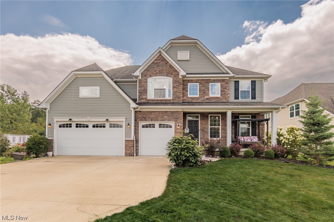 If you are looking for space, this is your new home.  This true 6 bedroom home has 4 full, and 1 half baths, and features approximately 4800 total square feet.   Enjoy a picturesque view of the nature preserve pond from the 35x12 deck, or patio.  The first floor is a completely open concept, with a formal living room, large great room that opens to the eat in kitchen, a morning room, office, powder room, and mud room.  The 18x18 kitchen features top of the line appliances, granite countertops, and a huge island.  The morning room is a perfect set up for a full size table.  The second floor consists of 5 bedrooms, 3 full bathrooms, and the laundry.  The large master suite has his/hers walk in closets, double sinks, a garden tub, and oversized shower.  Each bedroom is spacious, and one of the bedrooms has it's own private bathroom.  The finished walk out basement has a rec area, family room, a large bedroom, and a full bathroom... as well as ample storage remaining.  The many amenities i