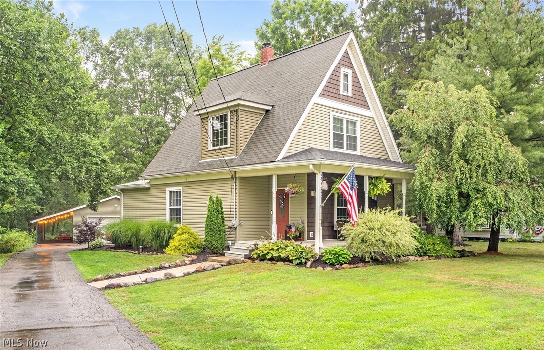 Welcome to 6342 Manchester Rd in New Franklin! Situated on over a half-acre, this property offers a spacious, flat backyard with plenty of room to relax, entertain, or enjoy outdoor activities. A long driveway leads to the 24' x 32' detached garage, providing endless possibilities for vehicle storage, a workshop, hobby space, or entertaining. The extended roof creates more than 300 square feet of covered outdoor living space, perfect for enjoying the outdoors in any weather.
A new wood back deck welcomes you into the home through a spacious mudroom and laundry area. The first floor has been updated with newer luxury vinyl plank flooring, carpet, crown molding, recessed lighting, and fresh paint throughout. The kitchen flows seamlessly into the inviting living room, creating a functional layout for everyday living. Off the living room you can exit to a large covered front porch. A first-floor bedroom and full bathroom provide added convenience and flexibility.
Upstairs, you'll find two generously sized bedrooms with ample closet space, along with a second full bathroom. The basement has been sealed with Drylok, providing clean, dry storage and additional usable space.
Recent updates include a new well pump (2025), well pressure tank (2025), water softener, and whole-home water filtration system.