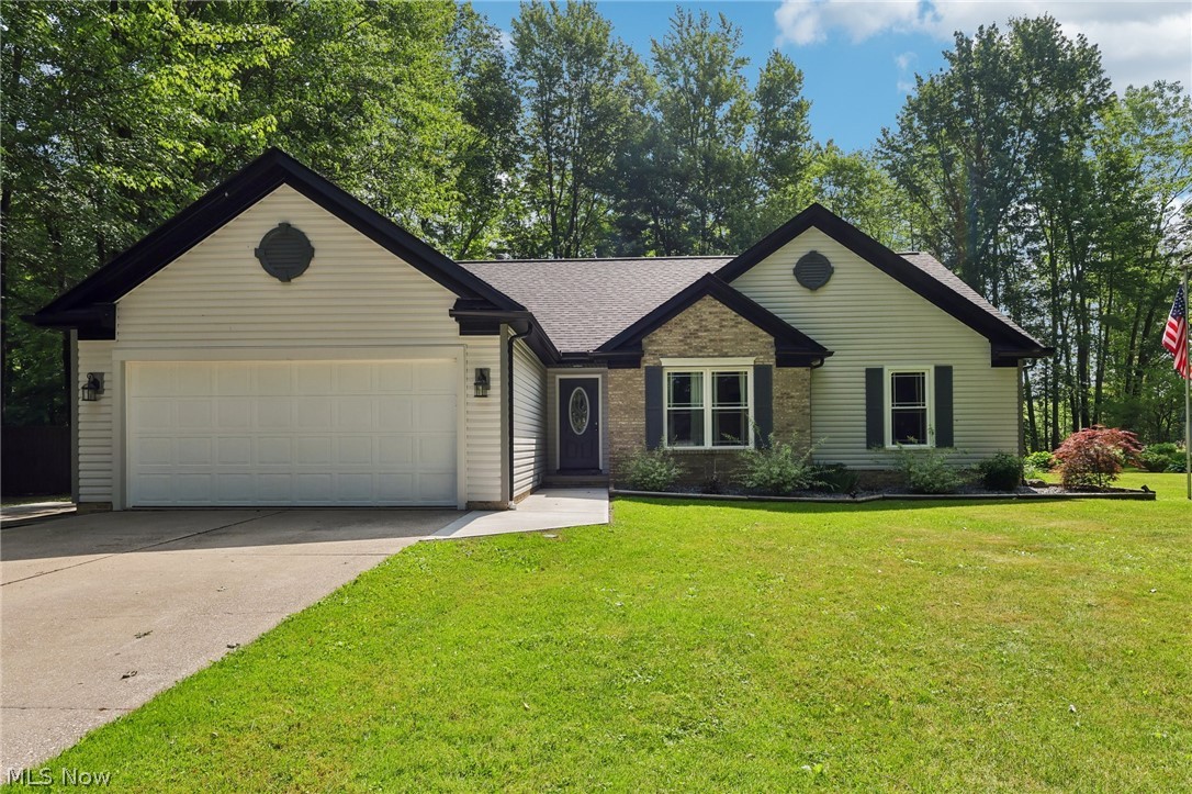 Welcome to 3213 Bates Road in Madison! This inviting single-floor home offers comfortable living, thoughtful updates, and a peaceful setting surrounded by the beauty of nature.

Step inside to discover a warm and welcoming interior featuring real hardwood floors and quality finishes throughout. The kitchen and both bathrooms showcase beautiful granite countertops, adding a timeless touch of style and functionality to the home.

One of the standout features of this property is the scenic and peaceful yard, offering a relaxing outdoor retreat. The back deck provides the perfect space for entertaining, enjoying morning coffee, or simply taking in the surrounding views and changing seasons.

The fireplace adds both charm and versatility, offering the option of a cozy wood-burning fire or the convenience of gas. Whether you're looking to create a relaxing atmosphere or gather with guests, this space adapts to your lifestyle.

Additional features include a large storage shed providing plenty of room for tools, hobbies, lawn equipment, or outdoor storage needs. Recent updates include Owens Corning Asphalt roof in 2025, Genie garage door opener in 2025, HWT in 2022, Windows and French door in 2017, gutters and siding in 2025, dishwasher 2025, and newer appliances

With single-floor living, beautiful hardwood floors, updated finishes, and a tranquil outdoor setting, 3213 Bates Road offers the opportunity to enjoy comfort, convenience, and the peaceful charm of Madison living.