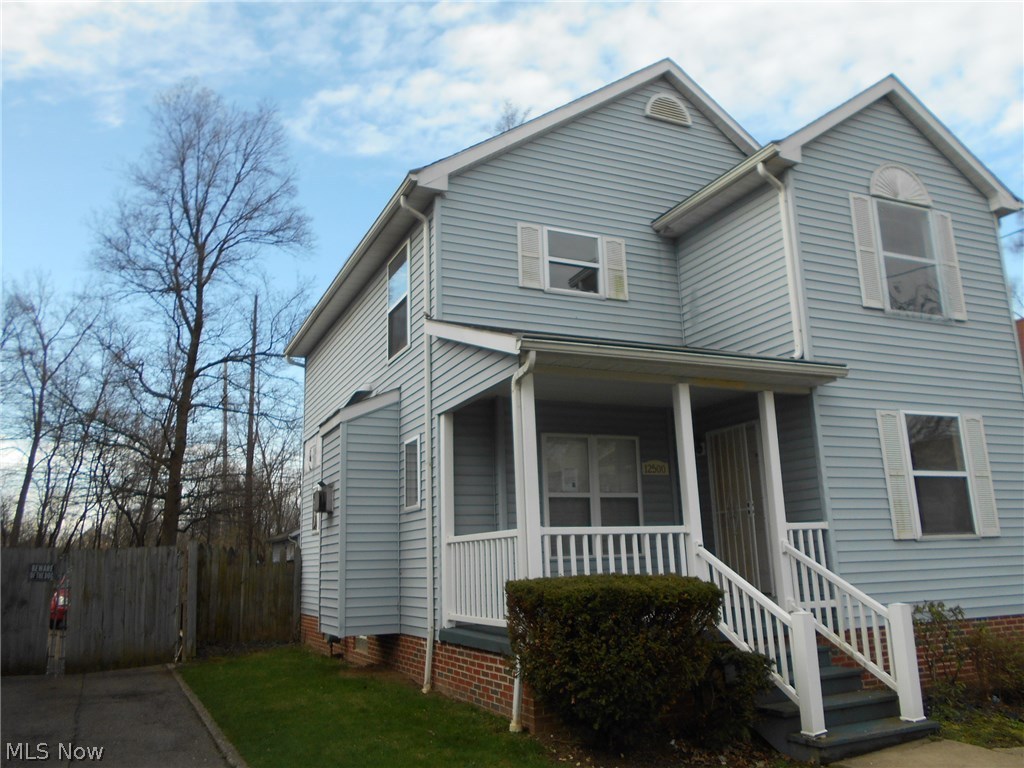 A Colonial home features 3 bedrooms, 2 bathrooms, and is approximately 1,512 sq feet of living space. Fireplace in the inviting living room, full basement and a 2 detached car garage. Located near schools.