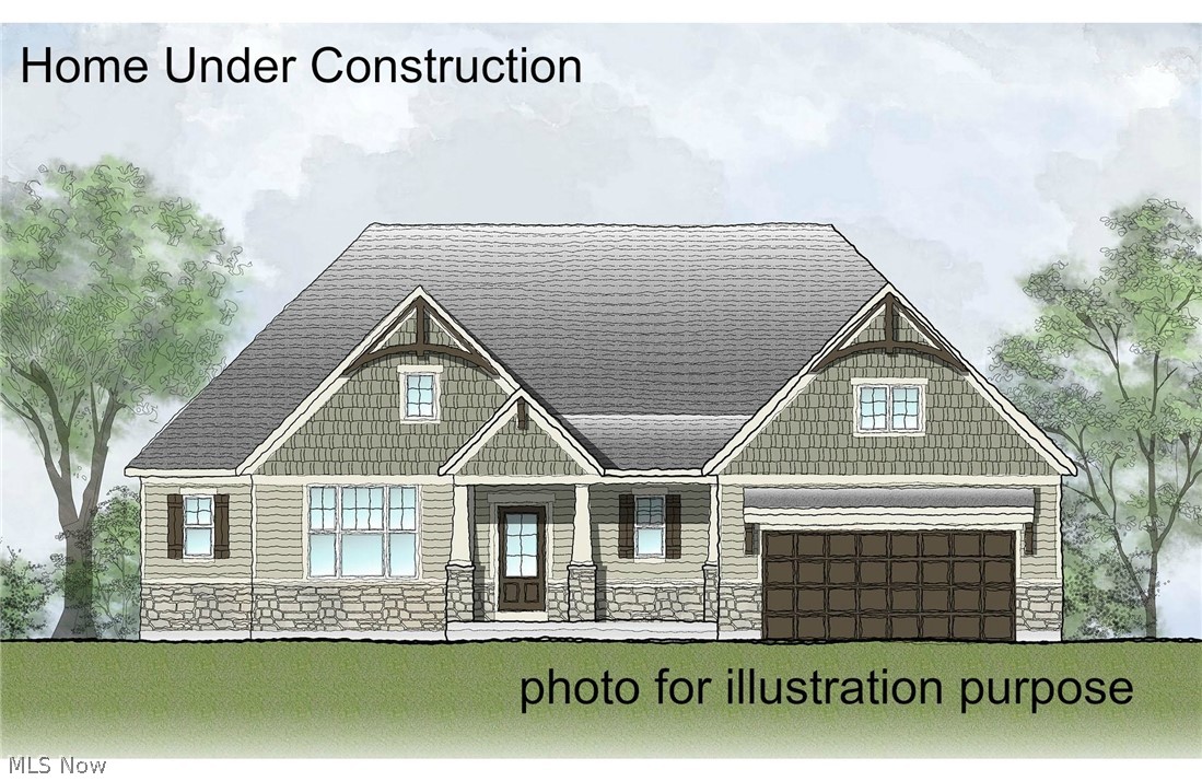 Drees Homes Lyndhurst Ranch floorplan. This home is to-be-built to customer specifications. Photos for illustration purposes.