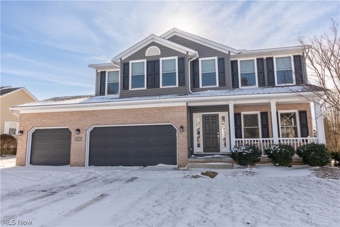 Very nice 3/4 bedroom colonial in sought after Washington Square neighborhood; great location w/access to walking/biking trails, Walsh University, shops/restaurants/grocery store, Gervasi, YMCA, & interstate. Great Room w/bamboo floors & ventless gas fireplace. Kitchen w/oak cabinets, pantry, & opens to Family Room w/bamboo floor; rear sliding door to newer stamped patio & fenced rear yard w/wrought iron. 1st floor laundry & half bath w/LVT floor. Second floor features Owners' Suite w/carpet, walk-in closet, & private bath w/LVT floor, jetted tub, & shower. Two other spacious BRooms are carpeted, large closets; in addition to carpeted loft. Second floor full bath. LLevel is a dream w/carpeted media room boasting 6 theatre chairs, projector, HD projection screen, & speakers; also wet bar w/tile floor, built-ins, bar stools. LLevel 4th bedroom/full bath (shower, sink, commode) w/LVT floor. Special features: three car garage, windows(2022), vinyl siding (2022), rear sliding door(2022), C/