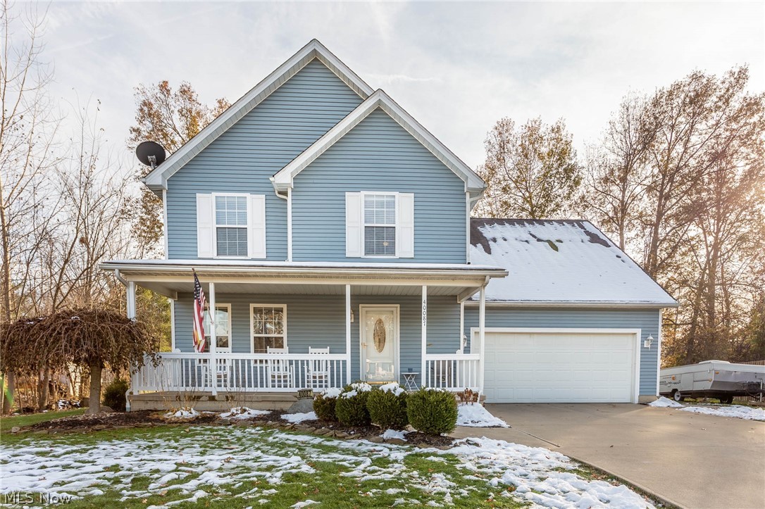 This handsome colonial has been freshly painted and all flooring throughout replaced, and comes with a complete appliance package.  The house was built in 2004, and all systems, finishes, and foundation are solid.  Situated on a quiet cul de sac that offers privacy, located in Midview school district, this house promises to be a proud and stable long-term home for your family.  Book your showing today!