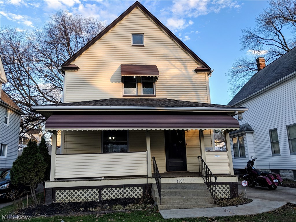 Great Old Brooklyn home. Beautiful wood floors throughout including the kitchen and the bathroom. Vinyl siding, roof and windows done within the last year. Great dormer and accent wood wall in the dining area.  Three bedrooms with original wood doors on the second floor along with some old wood built ins. The basement has a laundry space, entertainment or play area and a full bathroom. This is a must see!  NOTE: Seller is offering $1000 for landscaping for the Spring.